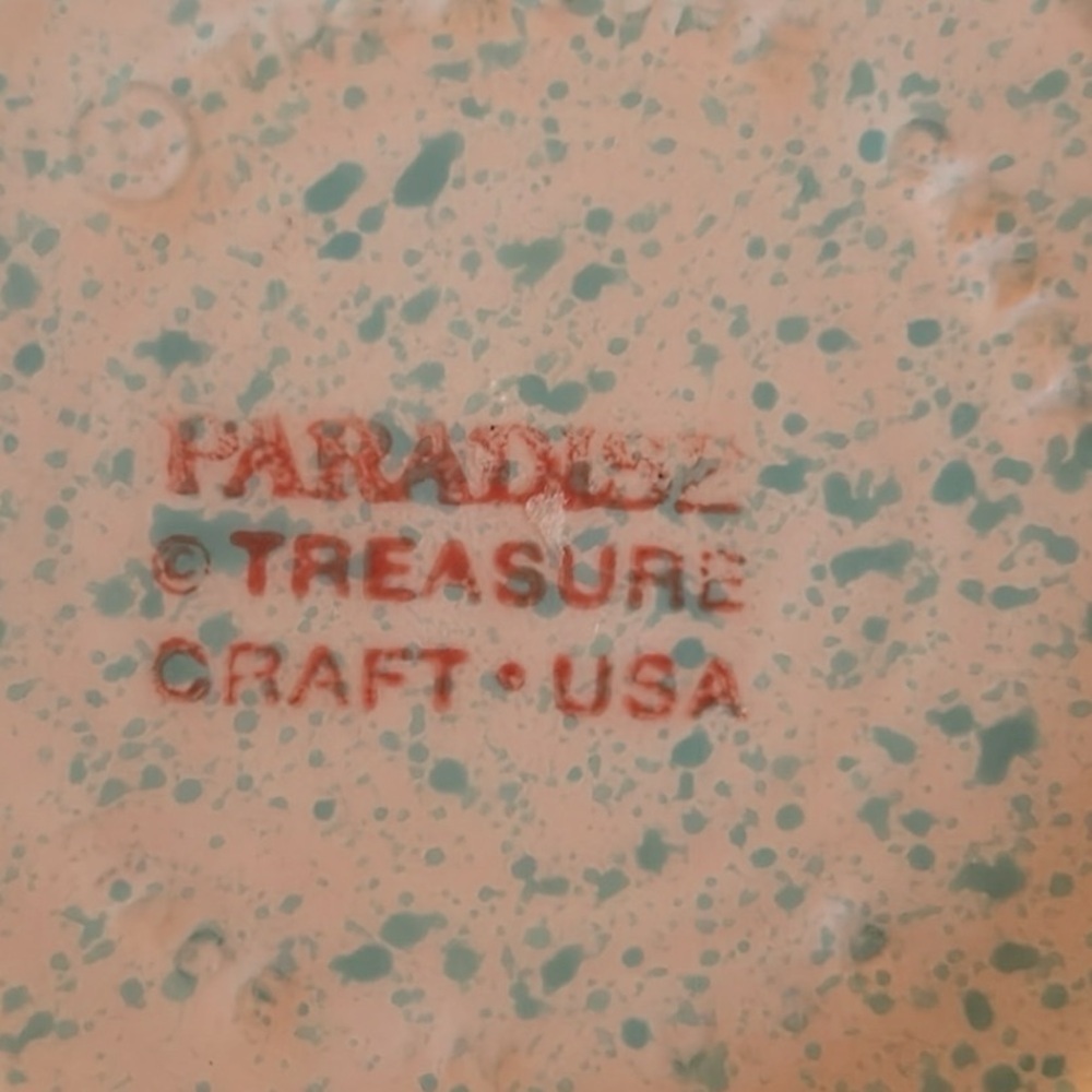 Vintage Treasure Craft Paradise Stoneware Large Pitcher 96 oz Southwestern Motif - Picture 5 of 7